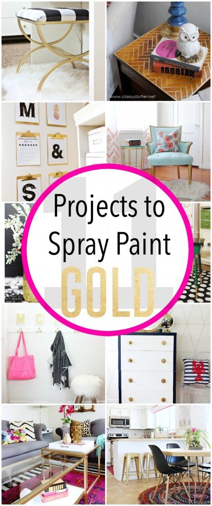 11 Fabulous Projects to Spray Paint Gold 
